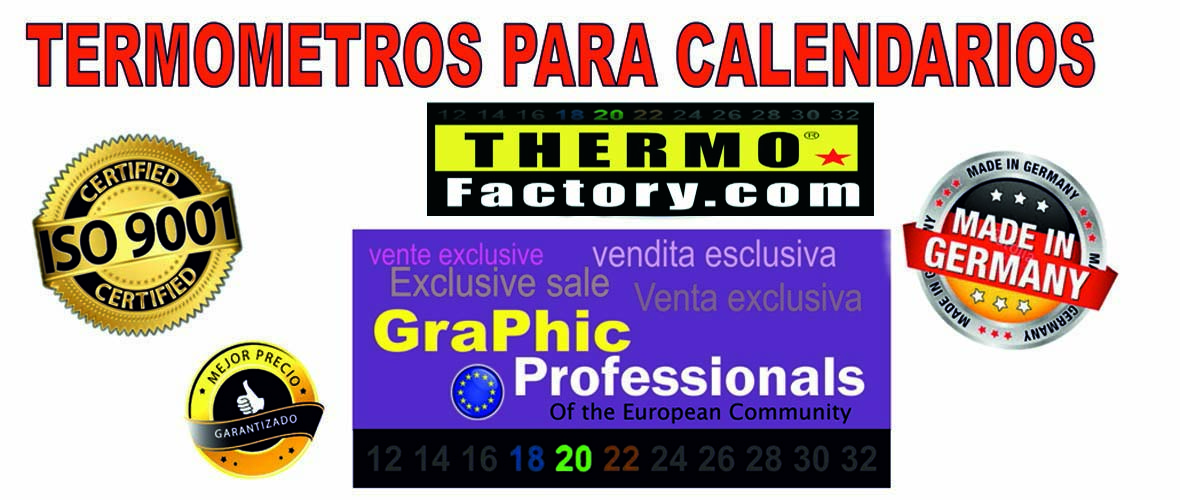 termometros para calendarios  Sanlucar de Barrameda 