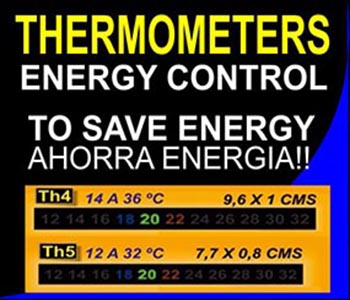 thermomètres adhésifs